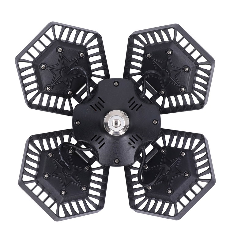 LED Garage Light Cool White 80W 4 Panel 90 Degree