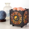 CRYSTAL DECOR Himalayan Pink Salt Lamp Basket & Dimmer Cord