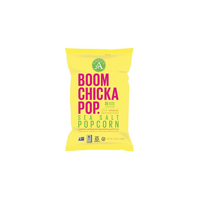 Angies Boom Chicka Pop Sea Salt Popcorn, 4.8 oz