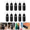 GLEAVI 10pcs Black Glue Bottle 30ml Squeeze Bottles Glue Applicator