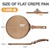 Innerwell Nonstick Crepe Pan, Granite Coating Flat Skillet Dosa Tawa