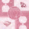 ElevateTech Glitter Light Switch Covers, 2 Pcs Shiny Pink Rhinestones