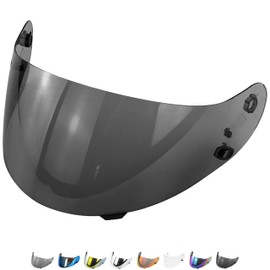 Everalo Compatible with Hjc Is 16 Visor - CS15 - FG15 - FS11 - HQ1 - TR1 - CLSP - CLST 2 - CSR1 - HJ09 - Helmet Visor Hj 09 - Anti-Scratch and Anti-Fog (Black 70%)