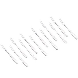 Bringer 12-Piece Stainless Steel Mini Appetizer Forks, Small Fruit Forks