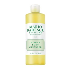 Mario Badescu Citrus Body Cleanser - Lightweight Shower Gel Soap with Grapefruit and Orange Peel Extracts - Fresh and Moisturizing Body Wash for Men and Women, 16 Fl Oz