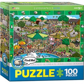 A Day at the Zoo - Spot and Find Puzzle, 100-Piece