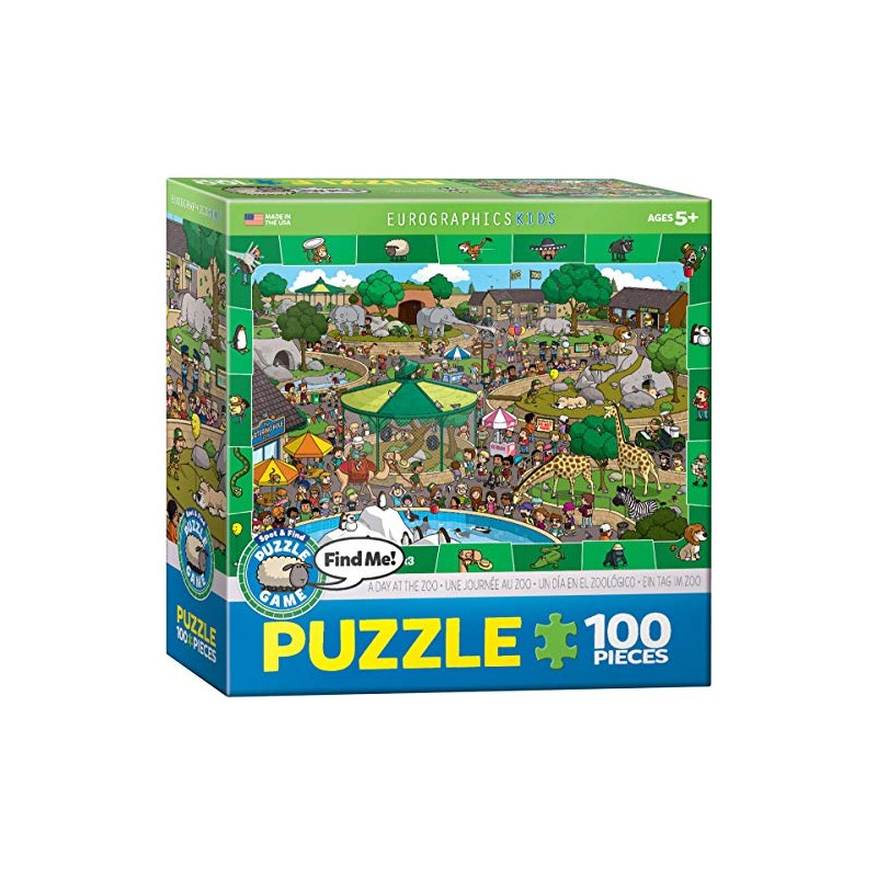 A Day at the Zoo - Spot and Find Puzzle,
