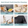 Steamy 3-in-1 Self-Cleaning Cat Grooming Brush - Massage, Removes Knots