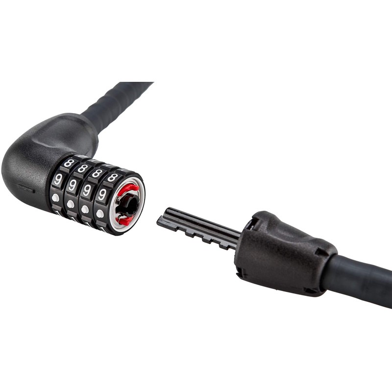 Abus 6615C/85/15 BK SCLL, Steel-O-Flex. Unisex-Adulti, 0, 85 centimetri
