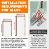 Mdkave Glass Door Hinges,Soft Close Hinges for Glass Cabinet Doors,304