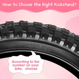 IPETRK Pink Kids Bike Kickstand for 12 14 16 18 20 Inch Wheel Rear Side Kids' Bicycles Kickstand Mountain Bike Kickstand Bike Accessories