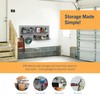 HandiSOLUTIONS 4x2 Framed HandiWALL Kit, Gray PVC Slatwall Garage Wall