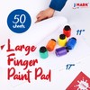 J MARK Complete Toddler Washable Finger Paint Set, Sponge Painting