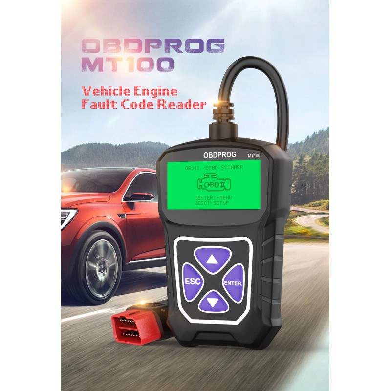 OBDPROG Automotive Diagnostic Scanner OBD2 Car Check Engine Light EOBD