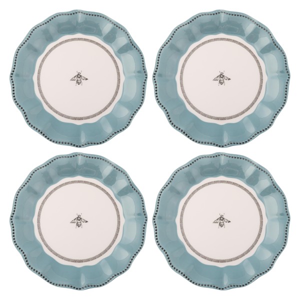 Karma, 8.75 inches Melamine Salad Plates Set of 4, Reusable