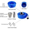 2" x 50' Blue PVC Backwash Hose with Camlock C