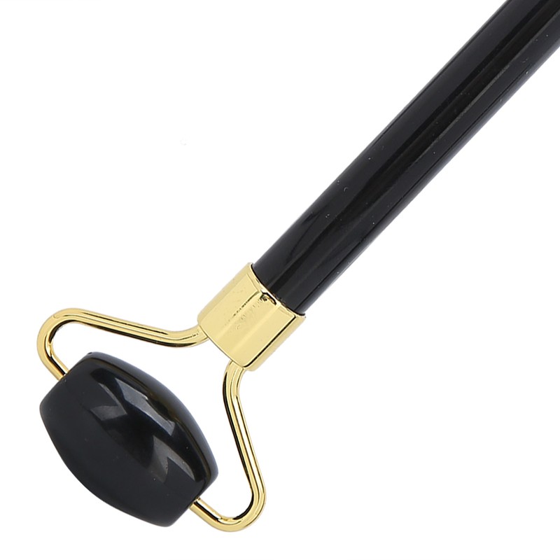 3pcs Obsidian Facial Roller Gua Sha Board Therapy Blindfold Beauty