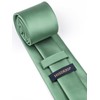 HISDERN Men's Tie Classic Plain Tie and Pocket Square Tie