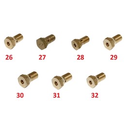 Main nozzles Sollex 2200 3800 5000 Velosolex carburettor 26 27 28 29 30 31 32 nozzle moped motorcycle moped scooter scooter vintage vintage bicycle petrol