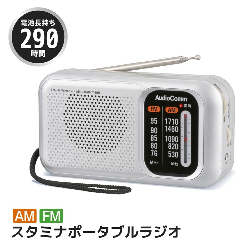 Ohm Electric AudioComm Stamina Portable Radio AM/FM RAD-T460N 03-5540 OHM
