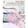 AOLEIXIYA Travel Jewelry Organizer Book Clear Earring Book Transparent Jewelry