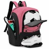 HMLIN OUTOOORS Soccer Backpack with Ball Holder,Youth soccer Bag for