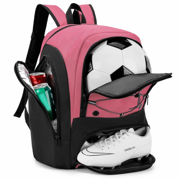 HMLIN OUTOOORS Soccer Backpack with Ball Holder,Youth soccer Bag for