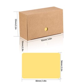 Pack of 400 Blank Paper Cards, Coloured Kraft Paper Cards, Colourful Index Cards, Blank Memory Cards, Business Cards Paper, Flashcards Blank for Learning, DIY, Memory (Pink/Green/Yellow/Blue)