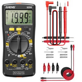 SATMW SZ08 Digital Multimeter Ultra-Thin Storage Professional Multimetro Auto Voltmeter AC DC 220V Resistance Handhold Testers & Combination Line - Orange
