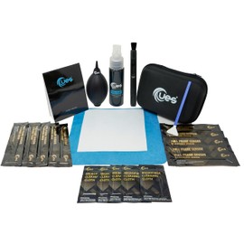 UES 21-in-1 Camera Cleaning Kit: 10 Full-Frame Sensor Cleaning Swabs, 5 Lens Cleaning Cloth, Air Blower, Lens Cleaning Pen, Lens and Sensor Liquid Cleaner, Lens Cleaning Paper, Screen Cleaning Cloth