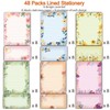 48 Packs Lined Stationary Set for Writing Letters - 8.5