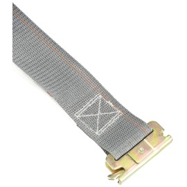Logistic Cam Buckle Strap, 16ftx2In, 835lb, Grey