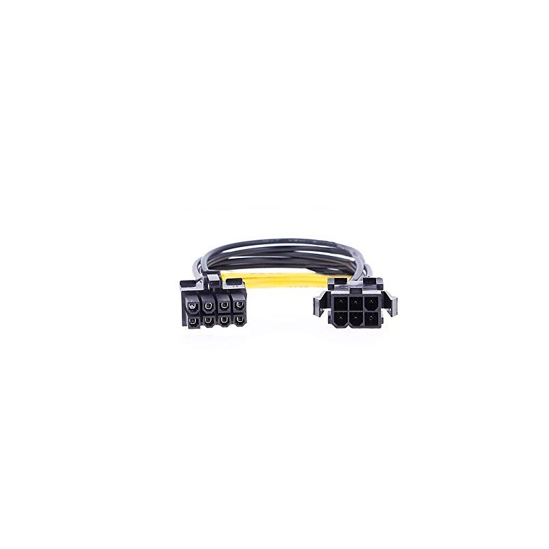 REY PCI-E (8 Pin) to PCI-E (6 Pin) Male/Female Adapter