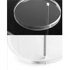 QWORK® 3-Tier Mini Acrylic Display Stand, Round Transparent Acrylic Display