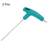 QUARKZMAN 2 Pieces T-Handle Wrench 2.5mm Metric CR-V T Key