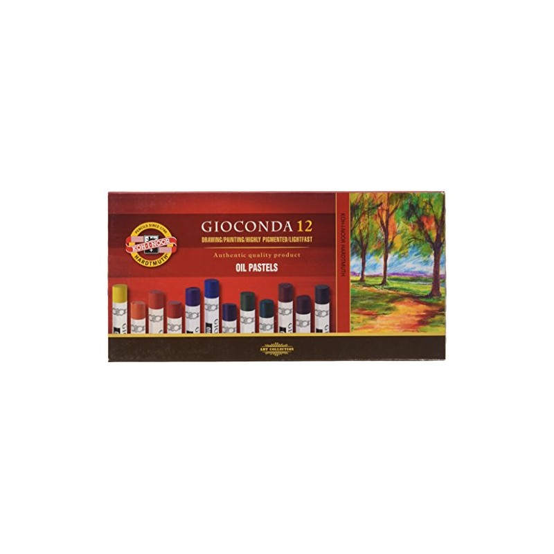 KOH-I-NOOR GIOCONDA 8352 Artist's Oil Pastels (Pack of 12)