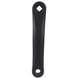 Bicycle Crank Arm, 170mm Bike Crank Leg Left Aluminum Alloy Single Speed Crankset for Bicycle Mountain Road Bike Bikes Part Bike Crank Leg, Square Rhombic Hole (black2)