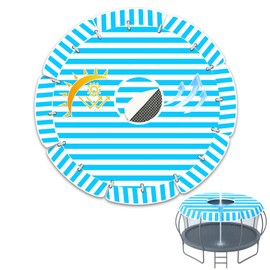 HMOCK Trampoline Shade Cover 14 Foot, Trampoline Cover 14 Ft Round with Air Vent Anti UV Trampoline Tent 14ft Trampoline Top Cover for 14Ft No Standing Water Suitable
