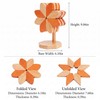 5-Piece Bamboo Trivets for Hot Dishes, Expandable Sunflower Hot Pads