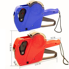 ZZT 2 Pack Price Guns, Red and Blue Pricing Guns with 8 Digits Price Tag, Match with 4000 Labels, Pricing Label Maker for DIY,Supermarket