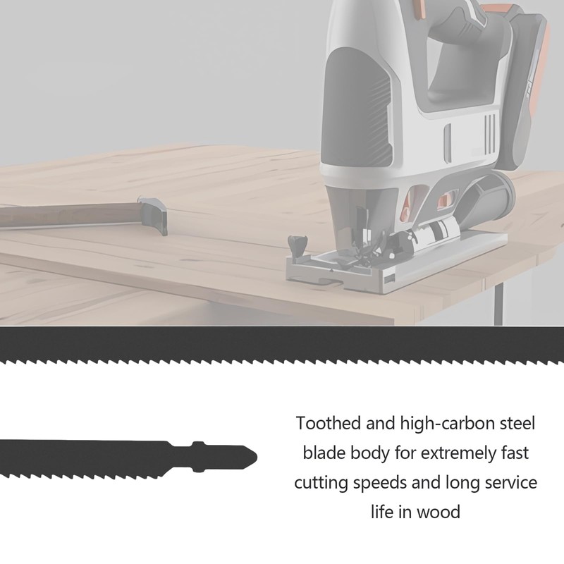 Micro Traders 2PCS 250mm T225B Wood Jigsaw Blades Compatible with