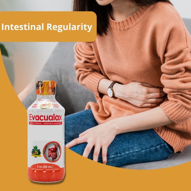 EVACUALAX Liquido Papaya -LAXANTE Vegetal 100% Natural 8oz | Natural