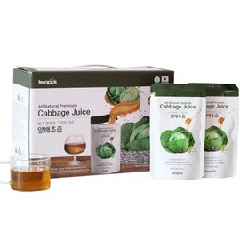 TerraPick Green Cabbage Juice Sweetened with Manuka Honey - Natural Cabbage Extract Juice Vegetable Juice Superfood (3.04 fl oz X 30 pouches)