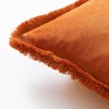 JUSPURBET Rust Velvet Throw Pillow Covers 24x24 Inch Set of