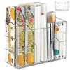 Cididu Kitchen Wrap Organizer Rack Wall Mount, Cabinet Door Organizer