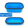 Lunbengo Collapsible Lunch Box Containers, Silicone Bento Box with Airtight