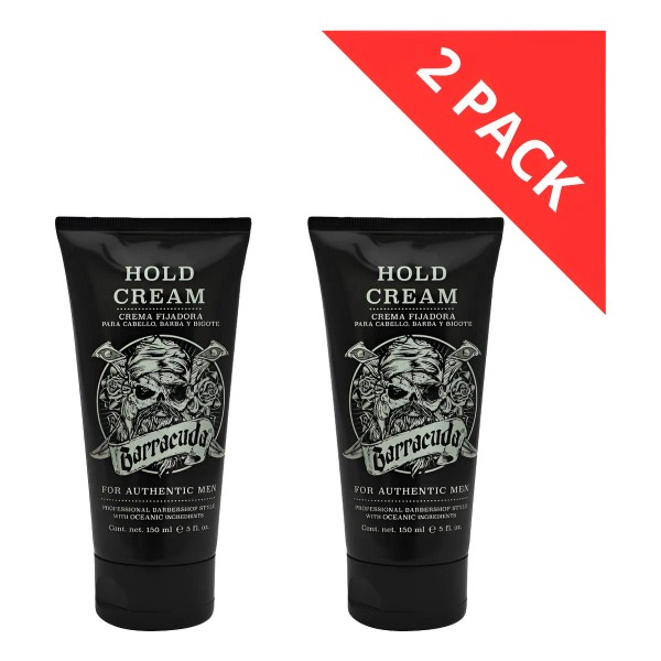 2 Pack Crema Para Peinar Barracuda Fijación Barba Y Bigote