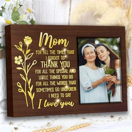 Nestura Picture Frames for Mom | Mother Daughter Picture Frames | Mommy and Me Photo Display 4x6 | Why a Daughter Needs a Mother 4x6 Light Up Frame | Thankful Gifts for Mom, Wife (USB Power)