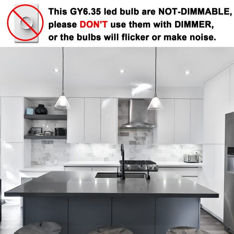 GY6.35 LED Bulb 5W Equivalent to 50W Bi-pin Base Halogen