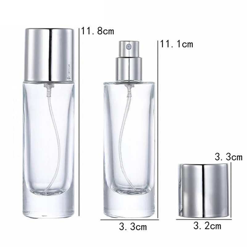 AKOAK 1 Pack 30 ML Clear Glass Separate Bottle Cosmetics